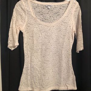 Express Crochet 1/4 length sleeve Top